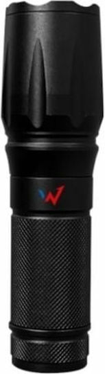 Wonder Rechargeable Flashlight LED IP44 with Maximum Brightness 500lm Black