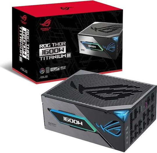 Asus Rog Thor Titanium III 1600W Schwarz Computer-Netzteil Vollständig modular 80 Plus Titan