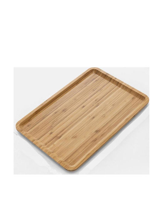 Next Bambus Dreptunghiular Tavă de Servire din Bamboo în Culoare Maro 2cm 36125------2 1buc