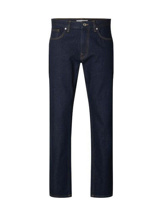 Men's Jeans Pants with Slim Fit Dark Blue