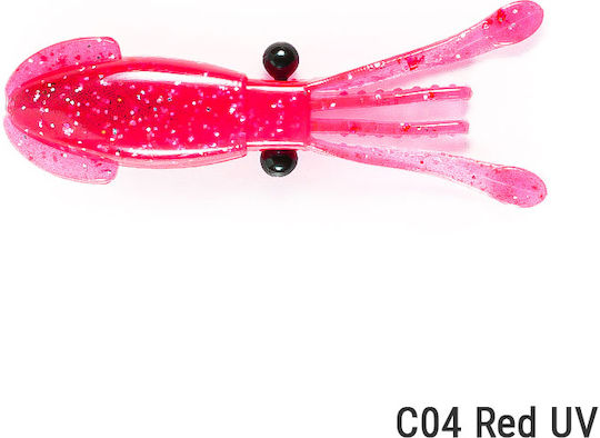 Nikko Dappy Firefly Tintenfisch-Jig 7,6cm Uv Rote Leuchtende Schuppen