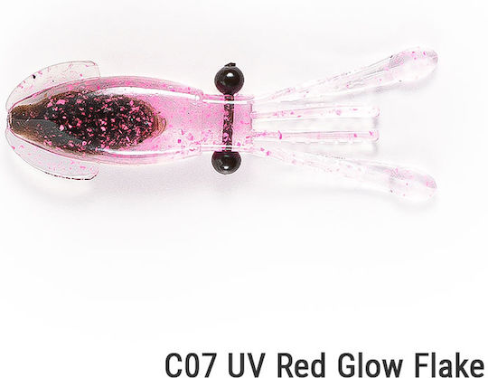 Silikonhaken Nikko Dappy Firefly Tintenfisch-Jigs 7,6cm Uv Holo Flakes