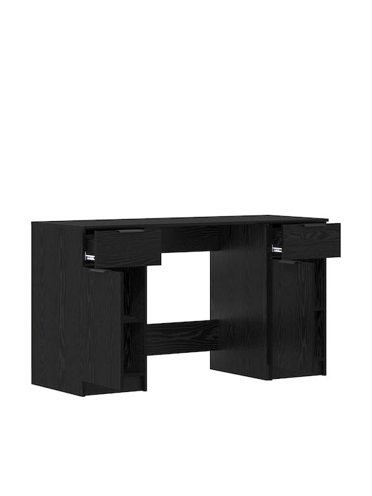 Бюро Дървено Черен Дъб 133x50x75см