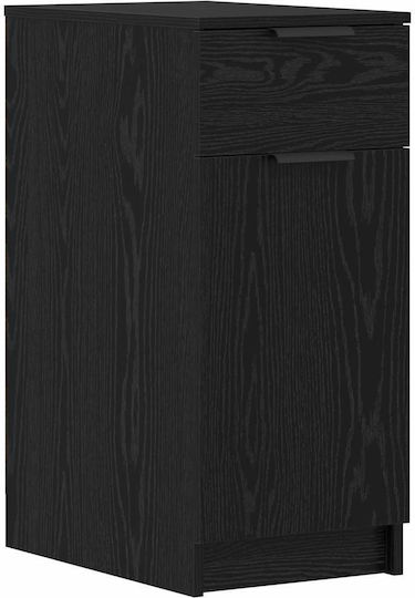 Desk Wooden Black Oak 133x50x75cm