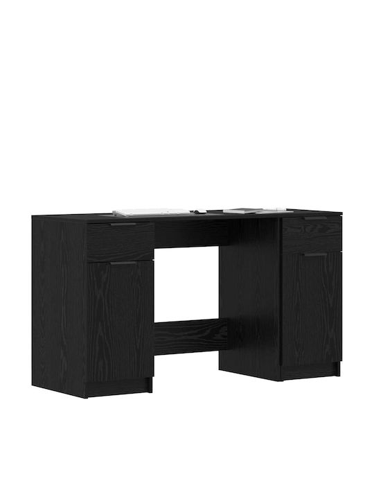 Бюро Дървено Черен Дъб 133x50x75см