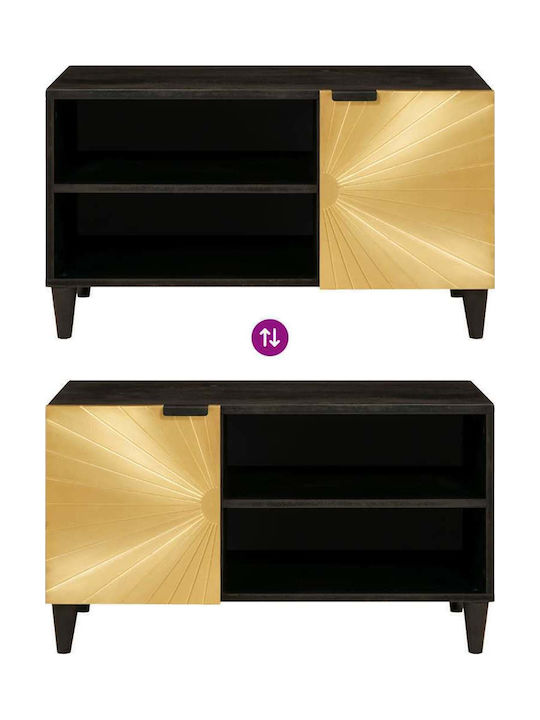 Шкаф за телевизор Black and Gold Д80xШ33xВ46см