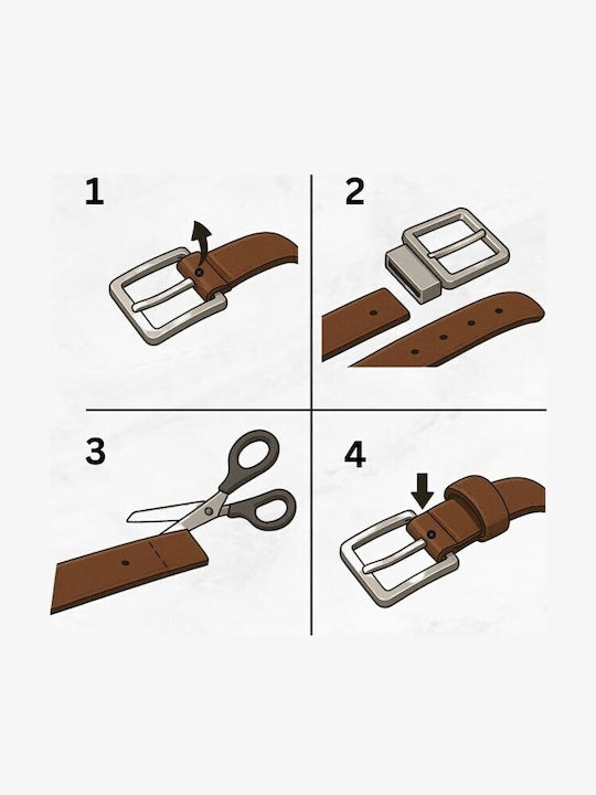 Leder Damen Gürtel Rot