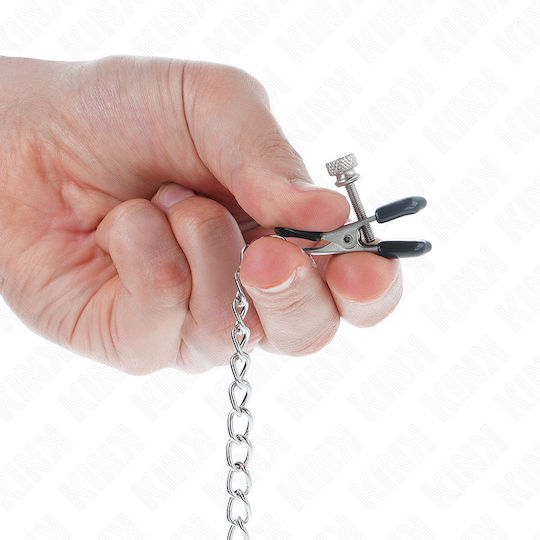 Kink Σφιγκτήρες Θηλών σε Ασημί Χρώμα