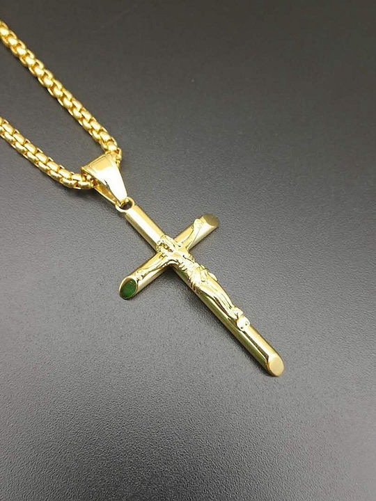 Legend Accessories Steel Gold Plated Cross