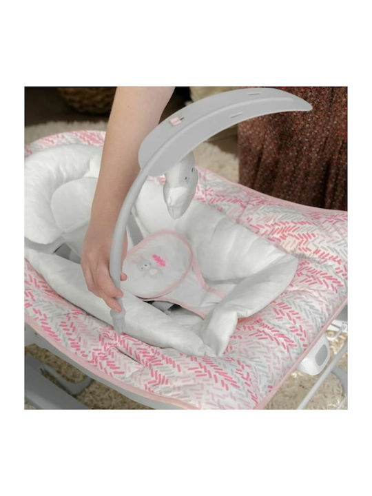 Ingenuity Elektrisch Baby Relax Schaukel mit Vibration Rosa für Kind bis 18kg