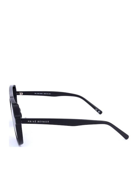 Prive Revaux Men's Sunglasses with Black Plastic Frame and Gray Lens BACKTALK/S-807