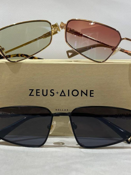 Zeus & Dione Unisex Sunglasses with Multicolour Plastic Frame and Gray Lens CORFU C2