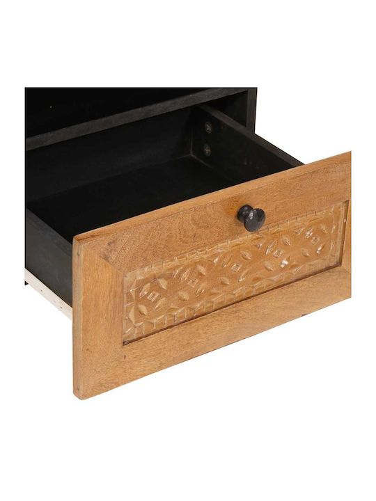 Bedside Table Made of Solid Mango Wood 40x33x46cm