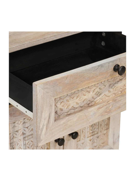 Κομοδίνο από Μασίφ Ξύλο Μάνγκο 50x33x60cm