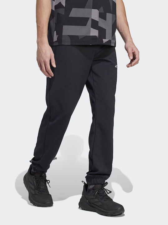 Training Jogginghose Glänzend mit Gummizug Schwarz
