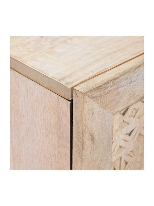 Bufet din Lemn Masiv cu Sertare Alb 60x33x75cm