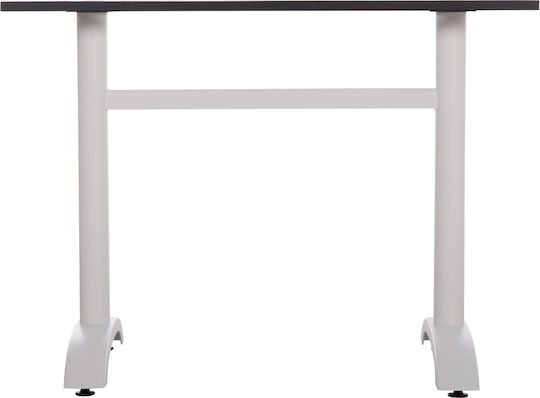 HomeMarkt Metallic Table Stand for Table / Office with Adjustable White 6x6x73cm