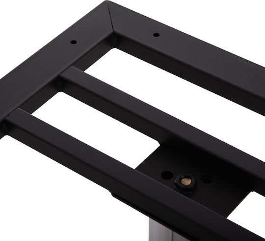 HomeMarkt Metallic Table Stand for Table / Office with Adjustable Chrome 6x6x73cm