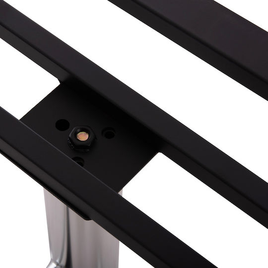 HomeMarkt Metallic Table Stand for Table / Office with Adjustable Chrome 6x6x73cm