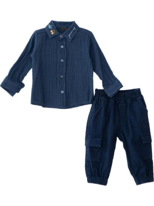 Kids' Set with Pants Winter 3pcs Navy