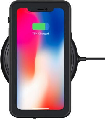 Redpepper Shockproof Waterproof 360 Full Cover Πλαστικό Αδιάβροχο Μαύρο (iPhone X / Xs)