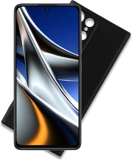 Volte-Tel Camera Guard Back Cover Silicone Black (Poco X4 Pro 5G)