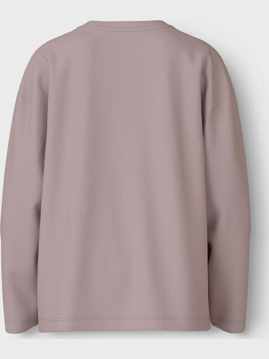 Kids Long-sleeved Lilac Sweater Sweet Love