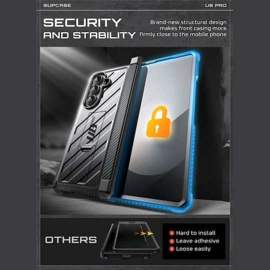 Supcase Unicorn Beetle Pro Back Cover Plastic 1.2mm Black (Galaxy Z Fold7)