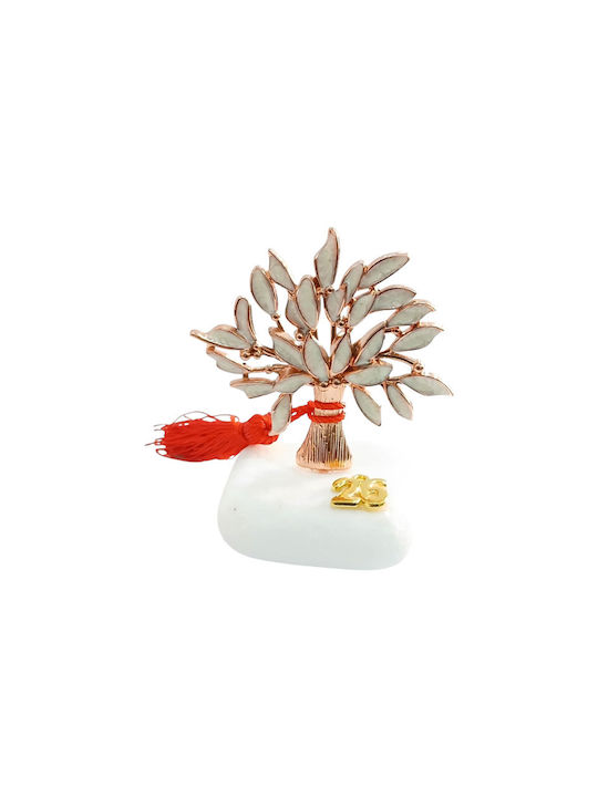 Kalliopi Silver Tabletop Lucky Charm Little Tree Rose Gold made of Stone 2026 7x10cm 1pcs