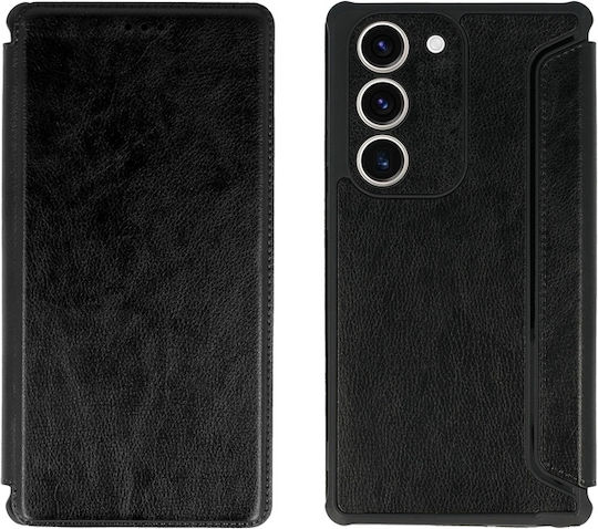 Powertech Razor Leather Back Cover Δερμάτινο Μαύρο (Galaxy S23+)