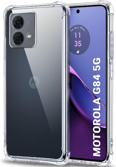 Moto Umschlag Rückseite Silikon 1.5mm Transparent (Motorola Moto G84 5G)
