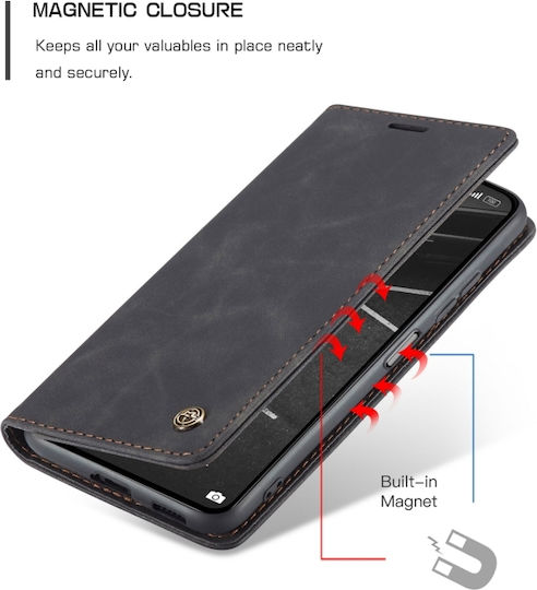 Caseme Wallet Synthetic Leather Black (Xiaomi Mi 11 Lite / 11 Lite 5G / 11 Lite 5G NE)