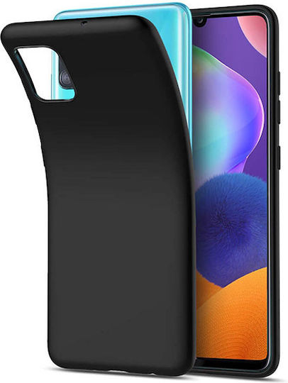 Задна корица Силикон 2мм Черен (Galaxy A31)