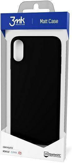 3MK Matt Umschlag Rückseite Silikon Schwarz (Redmi 9C)