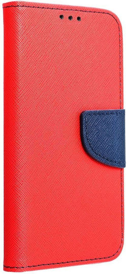 Fancy Wallet Synthetic Leather Red (Galaxy S22)