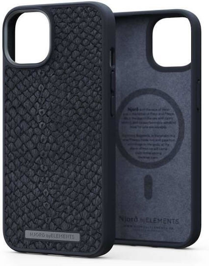 Njord Salmon Leather Back Cover Δερμάτινο 2mm Γκρι (iPhone 13 Pro)