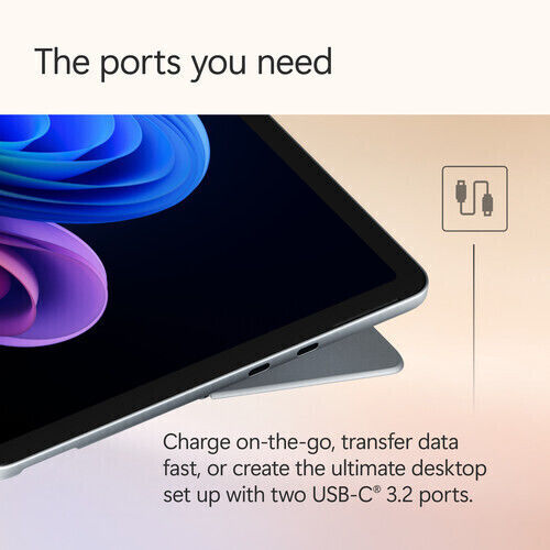 Microsoft Surface Pro Copilot+PC 12Inches Tablet (8GB/512GB/Snapdragon X Plus/Windows 11 Home) Ocean