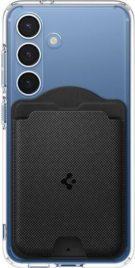 Spigen MagFit Wallet Tesatura / Silicon Negru (Galaxy S25)