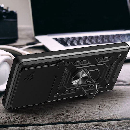 Tech-Protect Camshield Pro Задна корица Силикон / Пластмаса Черен (Xiaomi Redmi 15C)