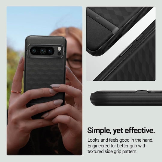 Caseology Caseology Parallax Здрава силиконова калъфка за Google Pixel 8 Pro Матово черен Acs06335