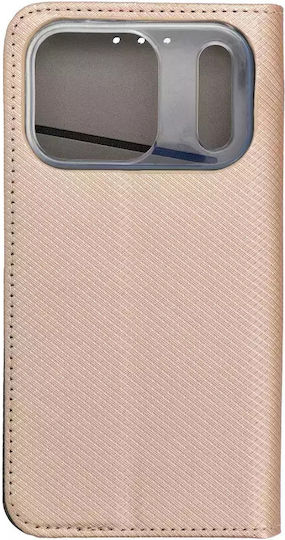 Techwave Magnet Book Πλαστικό / Σιλικόνης Χρυσό (iPhone 17 Pro)