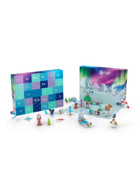 Plus Plus Advent Kalender Selbstgemacht Santa Claus und Nordlichter