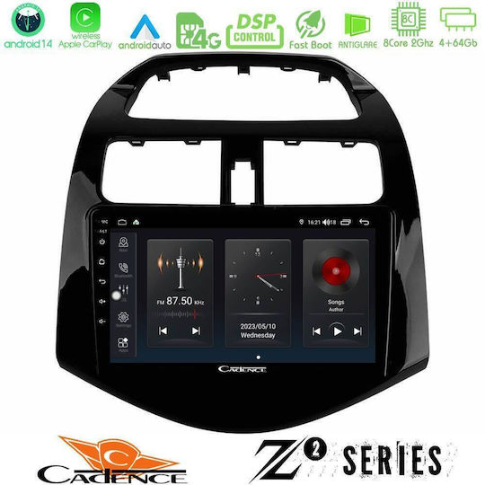 Bizzar Car Audio System for Chevrolet Spark 2009-2015 (Bluetooth/USB/WiFi/GPS/Apple-Carplay/Android-Auto) with Touch Screen 9"