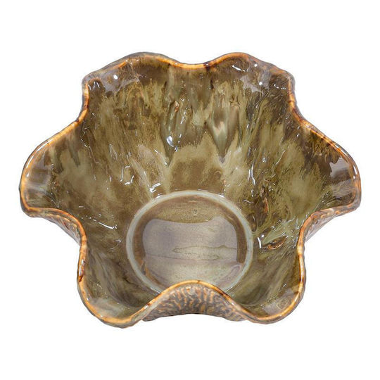 Fylliana Fl30010 Decorative Bowl Beige 24x12cm