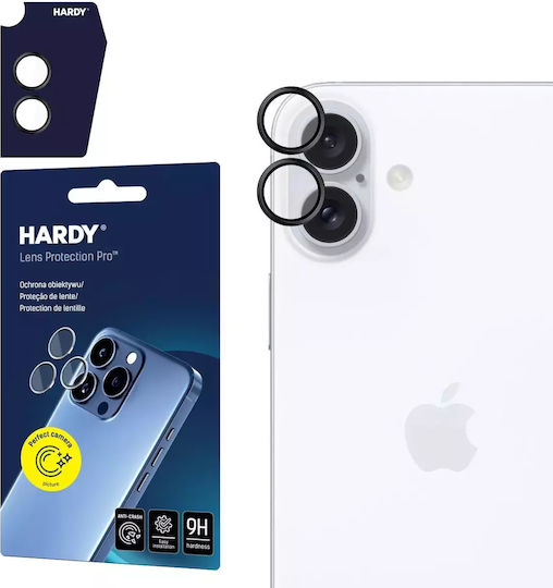 3MK Hardy Lens Προστασία Κάμερας Tempered Glass Μαύρο για το Apple iPhone 17