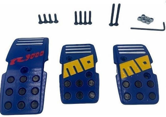 R3000 Pedalsatz Universal Aluminium Blau 3Stück