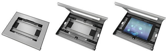 Suport de masă pentru tablete + Suport Vogel's pentru tablete cu dimensiuni minime de 236x166x3mm și maxime de 285x186x10mm