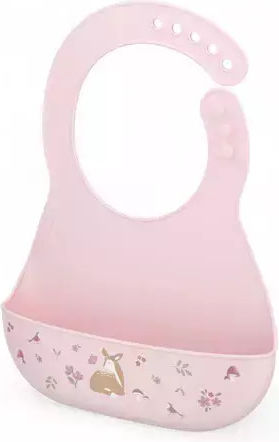 Little Dutch Mio Fairy Garden Waterproof Bib Silicone with Pocket Fairy Garden