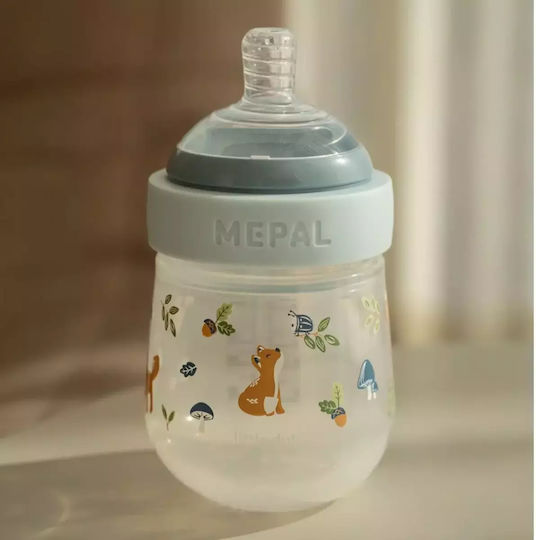 Little Dutch Plastic Baby Bottle Mio Forest Friends Anti-Colic with Silicone Nipple for 0+, 0+ m, months Transparent 165ml