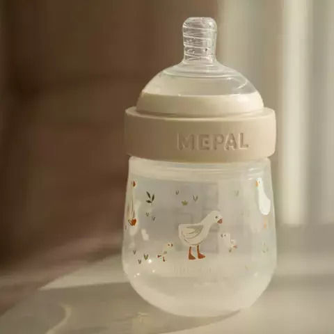 Little Dutch Plastic Baby Bottle Mio 165 Ml Little Goose Anti-Colic with Silicone Nipple for 0+, 0+ m, months Transparent 165ml